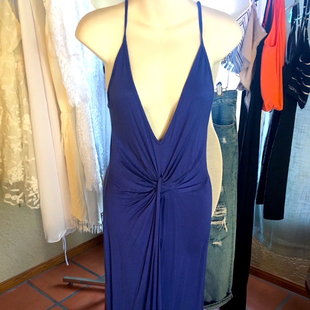 Label-less royal blue dress. Fits size small and medium well.